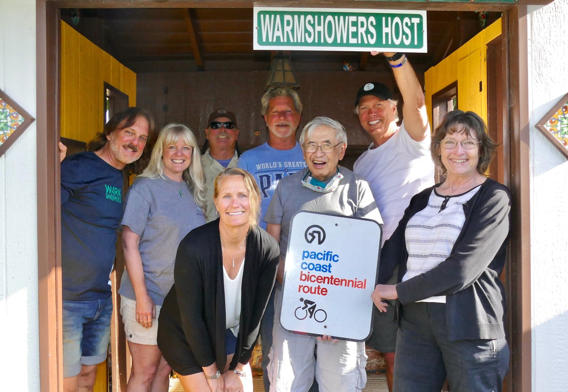 Warmshowers host and guests