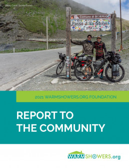 Warmshowers.org 2021 Report to the Community Cover