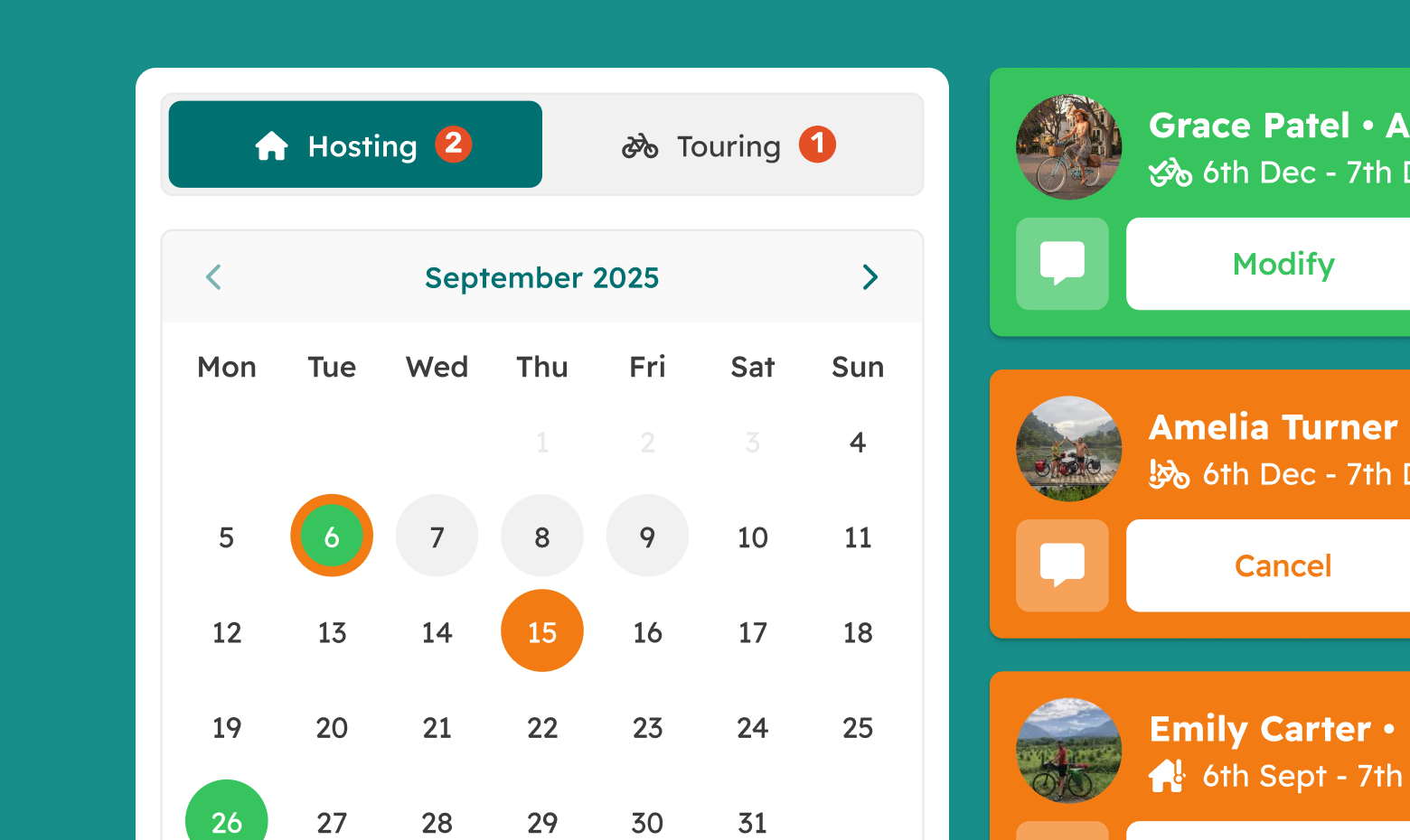 Web App Calendar Preview
