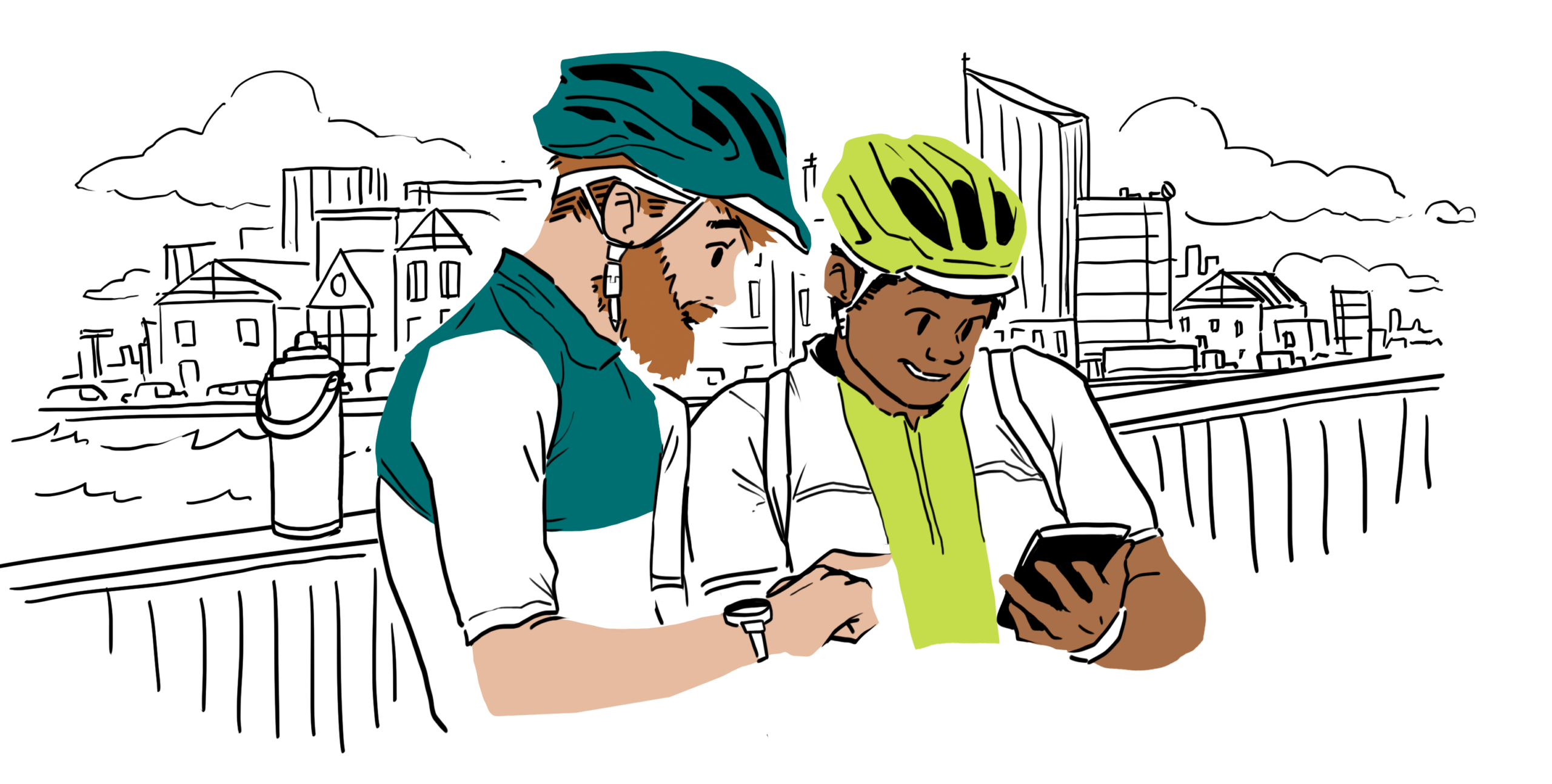 Guys on phone
