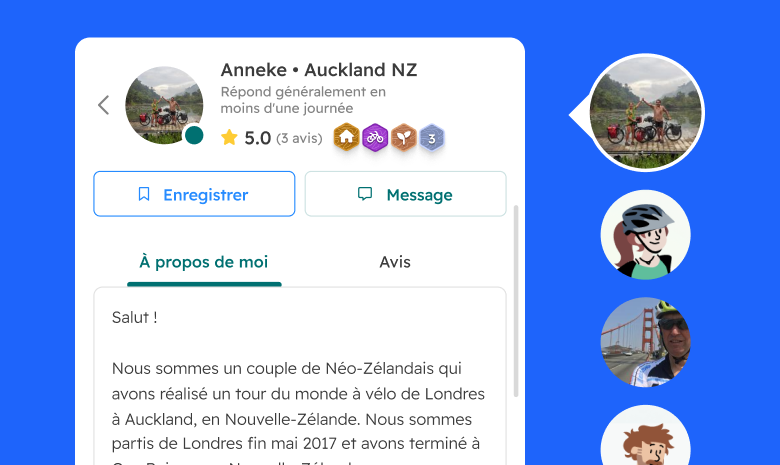 Aperçu du profil de l'application Web